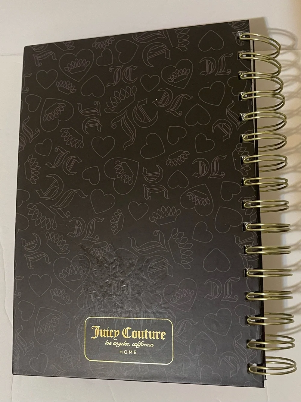 Juicy Couture Black 316 Page Spiral Journal w/2 Diamond Pens - NWT ** - Picture 4 of 4